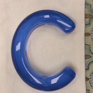 Lizzie Fortunato Ridge Cuff. Blue Lucite Bracelet Like New. Never Worn